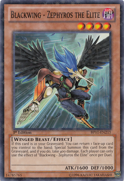 Blackwing - Zephyros the Elite [BP01-EN215] Starfoil Rare | Devastation Store