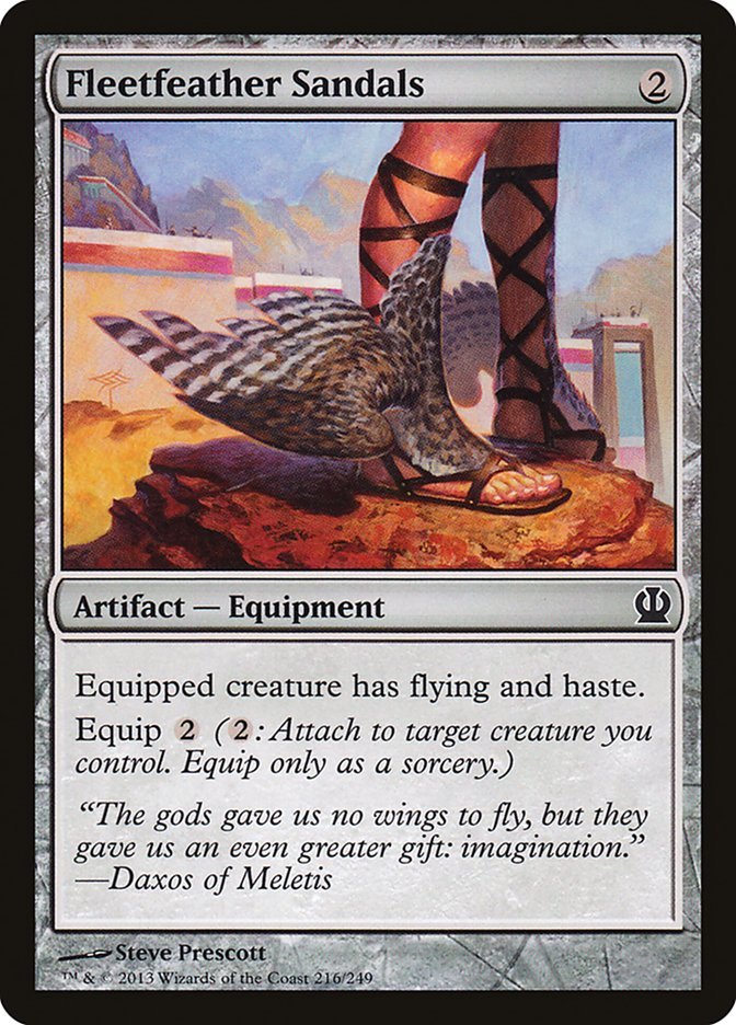 Fleetfeather Sandals [Theros] - Devastation Store | Devastation Store