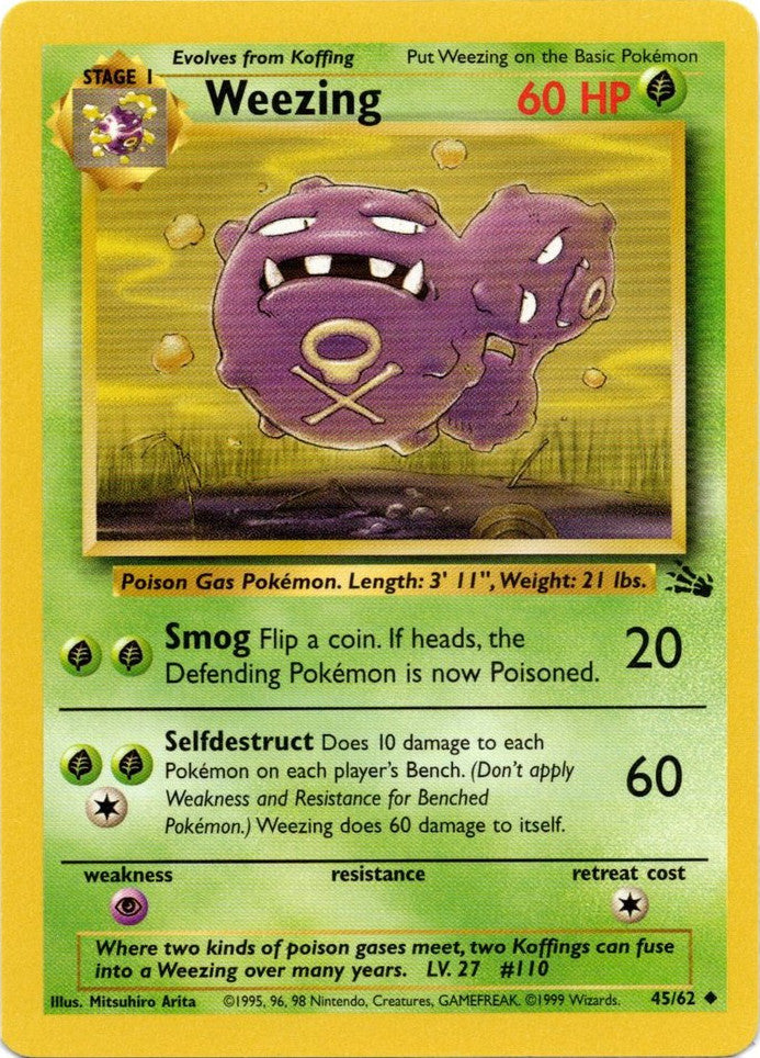 Weezing (45/62) [Fossil Unlimited] | Devastation Store