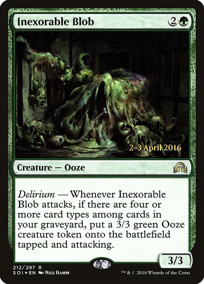 Inexorable Blob [Shadows over Innistrad Prerelease Promos] | Devastation Store