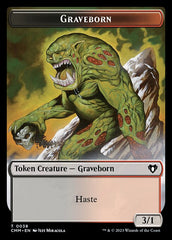 Clue // Graveborn Double-Sided Token [Commander Masters Tokens] | Devastation Store
