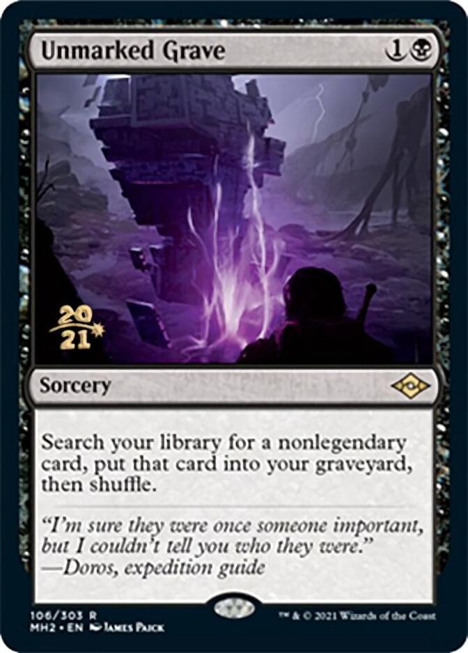 Unmarked Grave [Modern Horizons 2 Prerelease Promos] | Devastation Store
