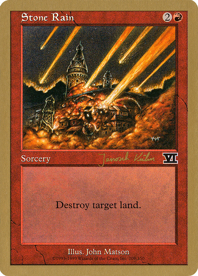 Stone Rain (Janosch Kuhn) [World Championship Decks 2000] | Devastation Store