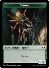 Wurm // Spider Double-Sided Token [Commander Masters Tokens] | Devastation Store