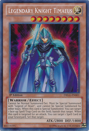 Legendary Knight Timaeus [DRLG-EN001] Secret Rare | Devastation Store