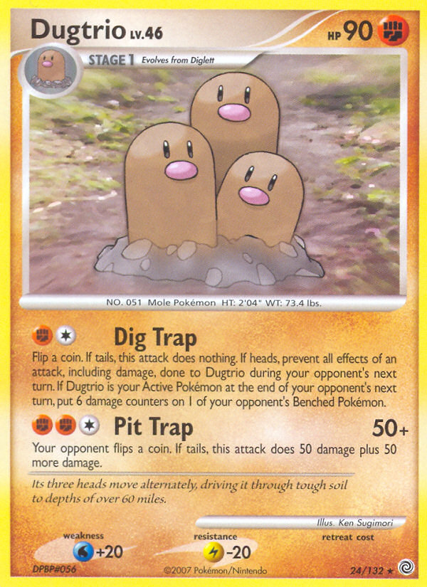 Dugtrio (24/132) [Diamond & Pearl: Secret Wonders] | Devastation Store