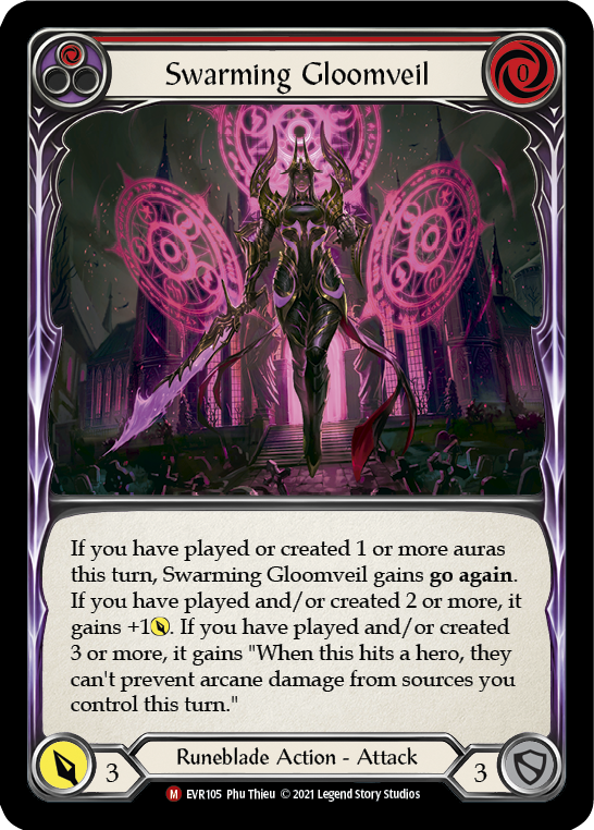 Swarming Gloomveil [EVR105] (Everfest)  1st Edition Rainbow Foil | Devastation Store