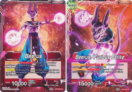 Beerus // Beerus, Furious Strike [BT8-002] | Devastation Store