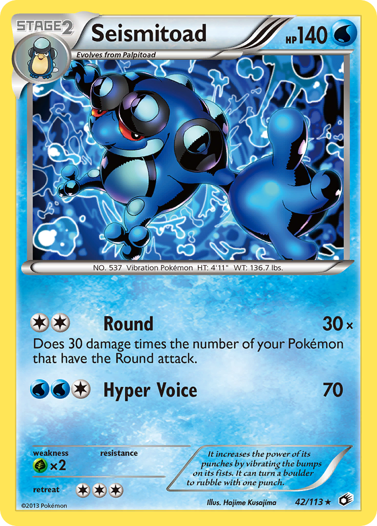 Seismitoad (42/113) [Black & White: Legendary Treasures] | Devastation Store