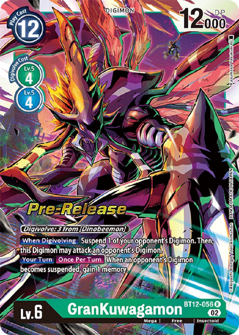 GranKuwagamon [BT12-056] [Across Time Pre-Release Cards] | Devastation Store