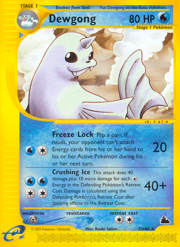 Dewgong (7/144) [Skyridge] | Devastation Store