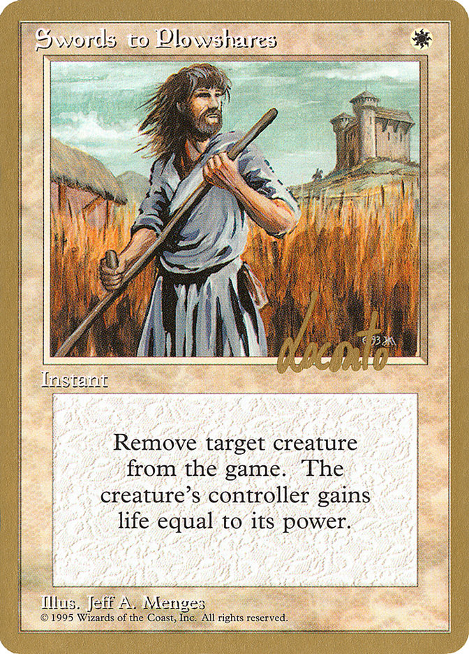 Swords to Plowshares (Michael Loconto) [Pro Tour Collector Set] | Devastation Store