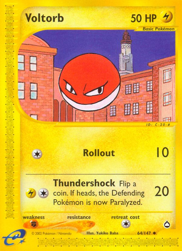 Voltorb (64/147) [Aquapolis] | Devastation Store