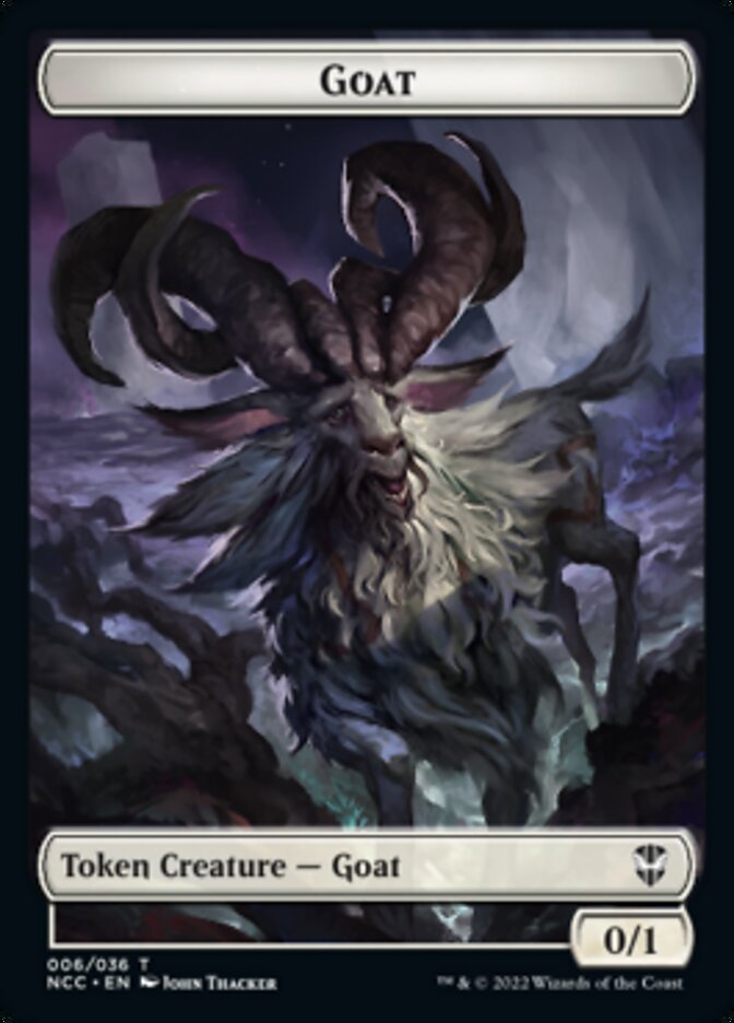 Zombie // Goat Double-sided Token [Streets of New Capenna Commander Tokens] | Devastation Store