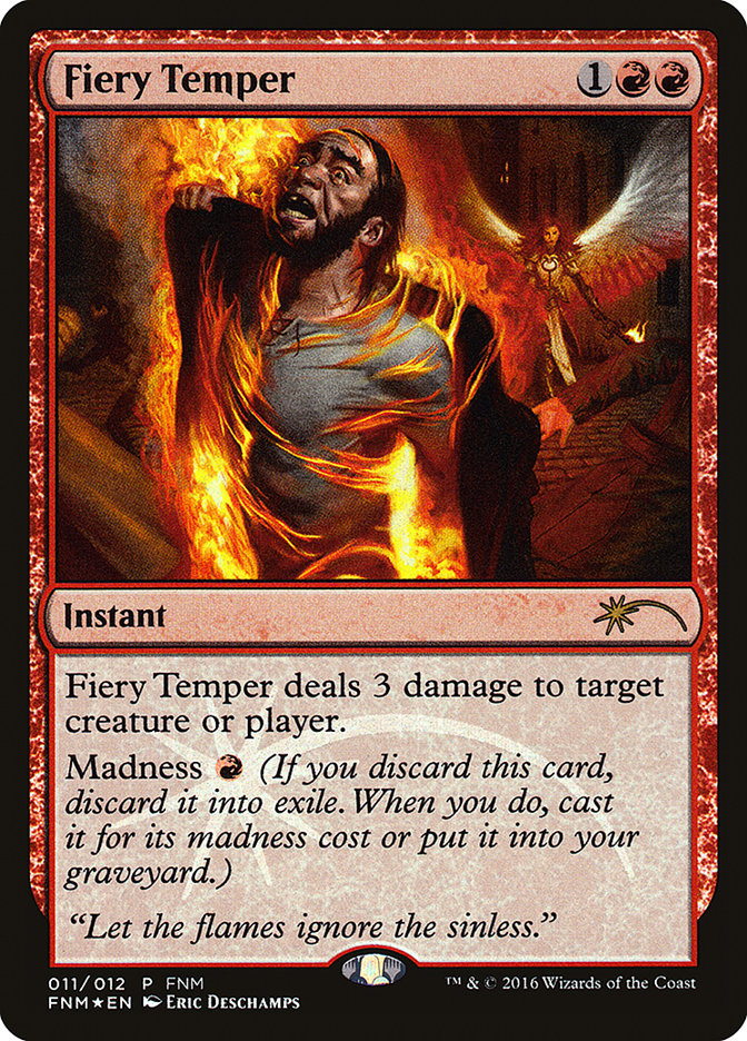 Fiery Temper [Friday Night Magic 2016] - Devastation Store | Devastation Store