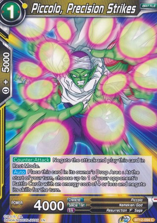 Piccolo, Precision Strikes [BT12-094] | Devastation Store