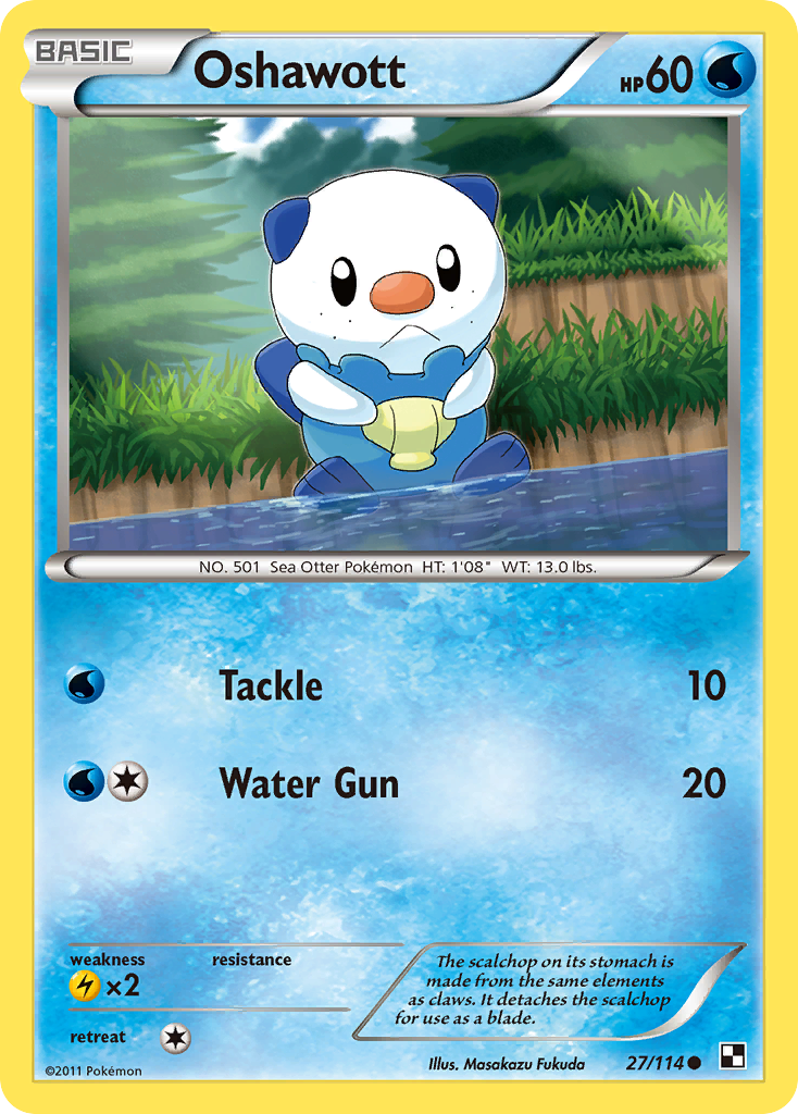 Oshawott (27/114) [Black & White: Base Set] | Devastation Store