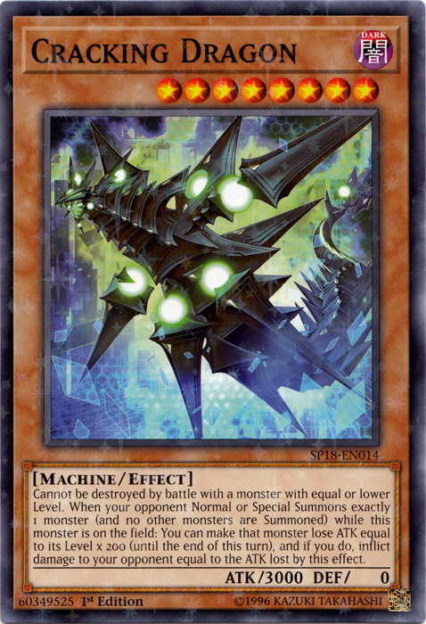 Cracking Dragon [SP18-EN014] Starfoil Rare | Devastation Store