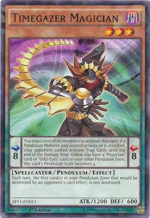 Timegazer Magician [SP15-EN011] Shatterfoil Rare | Devastation Store