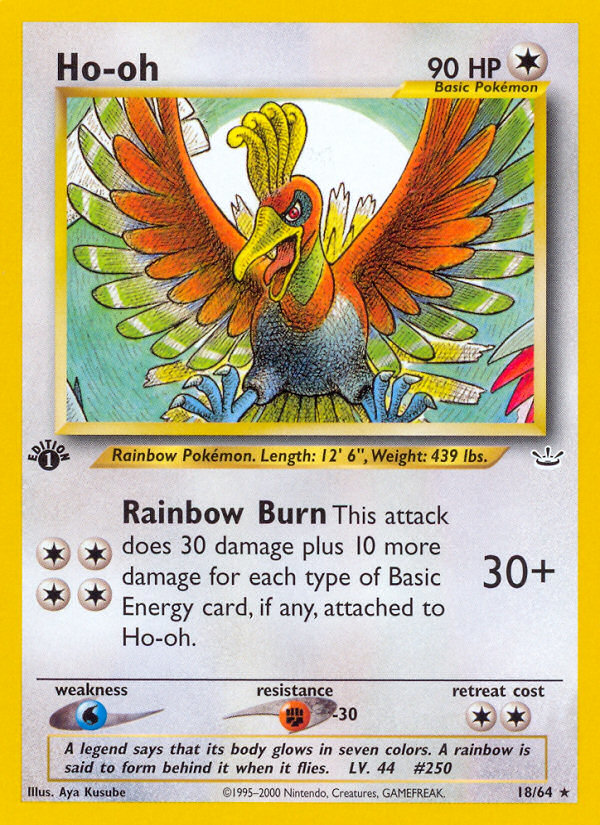 Ho-oh (18/64) [Neo Revelation 1st Edition] | Devastation Store