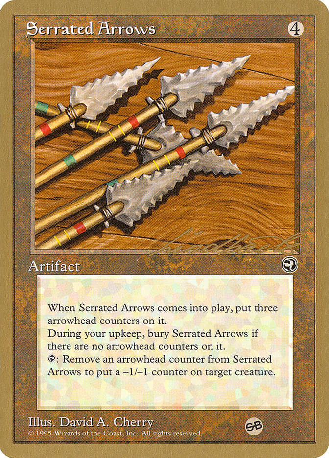 Serrated Arrows (Leon Lindback) (SB) [Pro Tour Collector Set] | Devastation Store