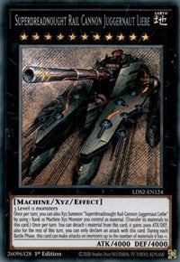Superdreadnought Rail Cannon Juggernaut Liebe [LDS2-EN124] Secret Rare | Devastation Store