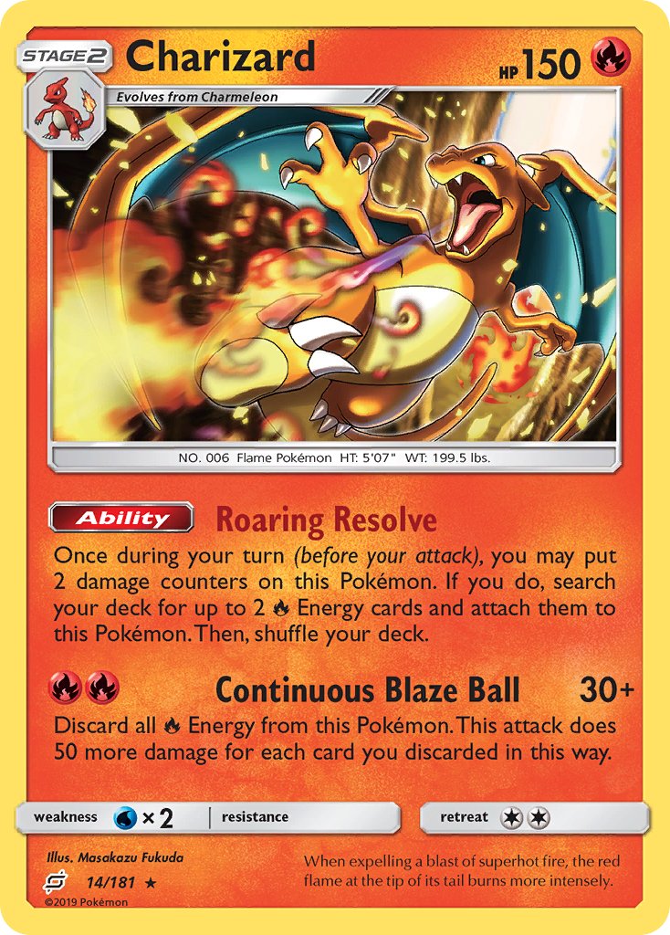 Charizard (14/181) (Theme Deck Exclusive) [Sun & Moon: Team Up] | Devastation Store