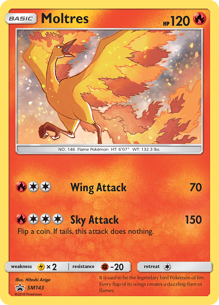 Moltres (SM143) [Sun & Moon: Black Star Promos] | Devastation Store