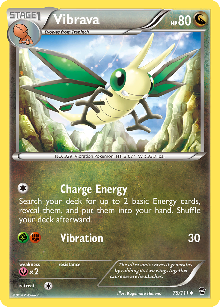 Vibrava (75/111) [XY: Furious Fists] | Devastation Store