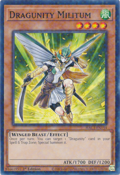 Dragunity Militum (Duel Terminal) [HAC1-EN154] Common | Devastation Store