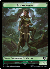 Elf Warrior // Insect Double Sided Token [The Lord of the Rings: Tales of Middle-Earth Commander Tokens] | Devastation Store