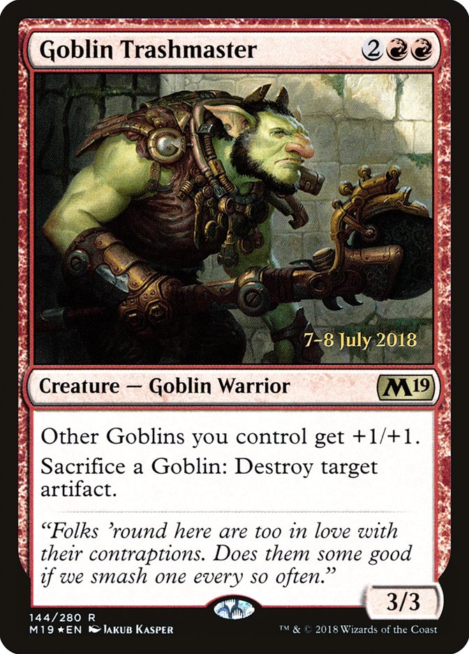 Goblin Trashmaster  [Core Set 2019 Prerelease Promos] - Devastation Store | Devastation Store