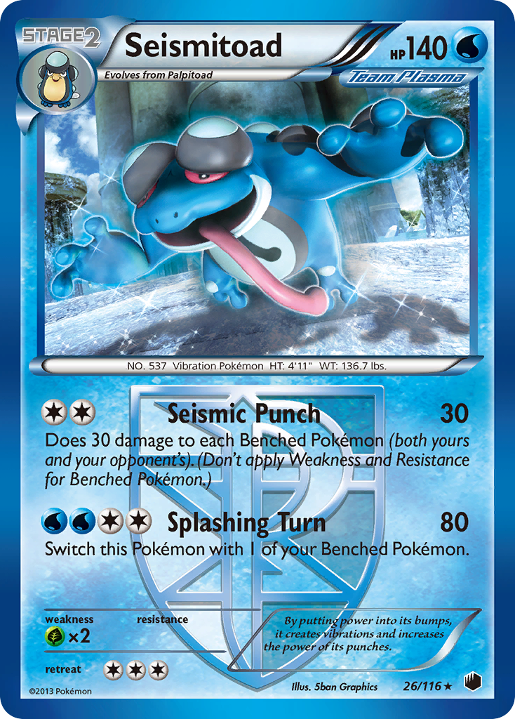 Seismitoad (26/116) [Black & White: Plasma Freeze] | Devastation Store