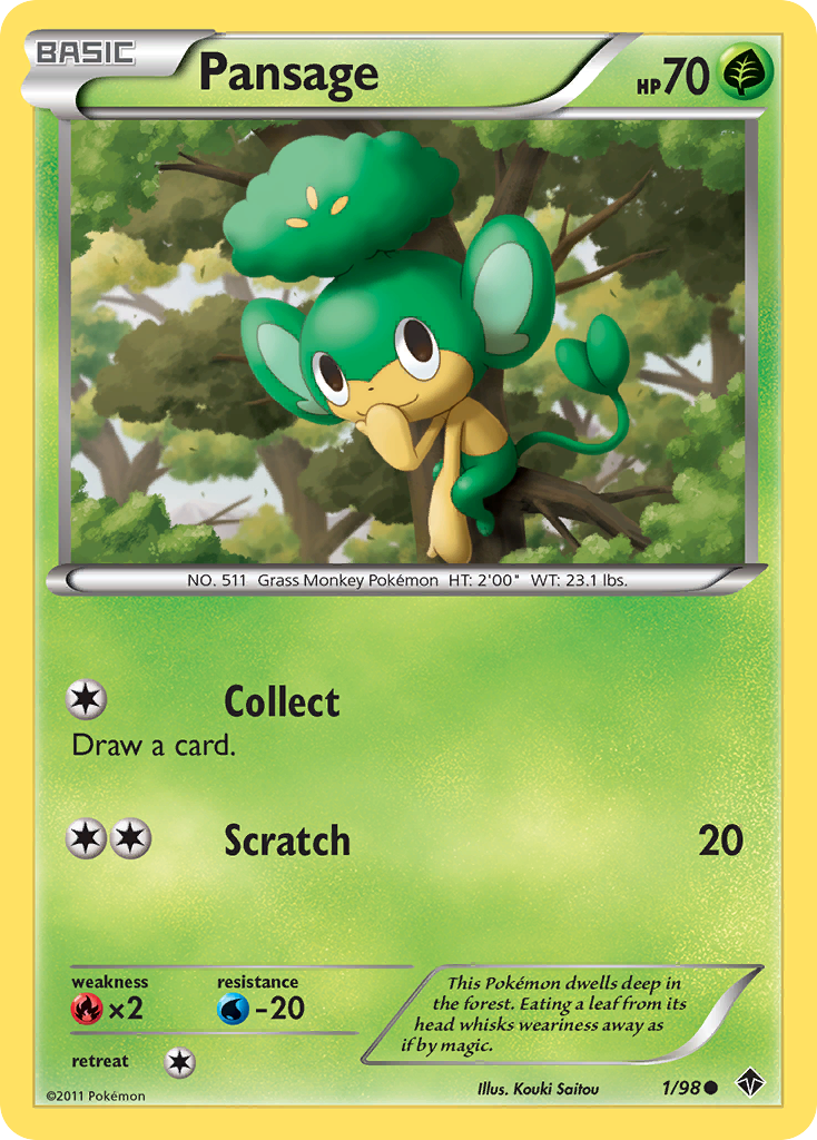 Pansage (1/98) [Black & White: Emerging Powers] | Devastation Store
