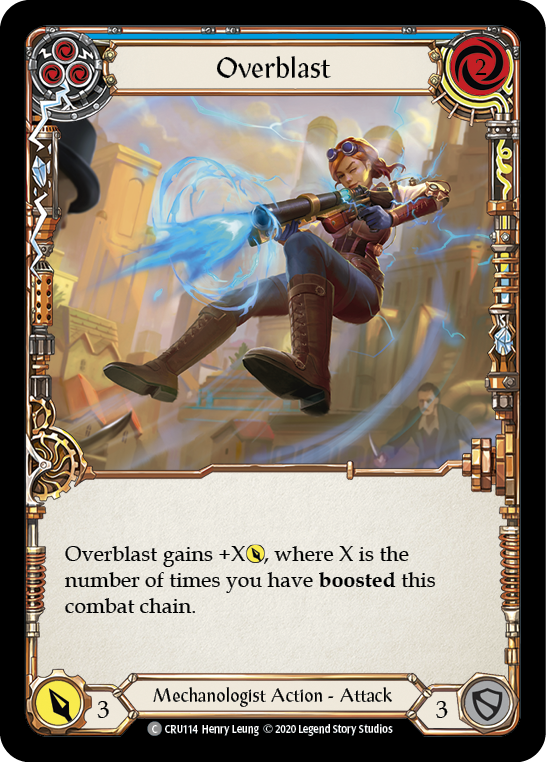 Overblast (Blue) [CRU114] 1st Edition Normal - Devastation Store | Devastation Store