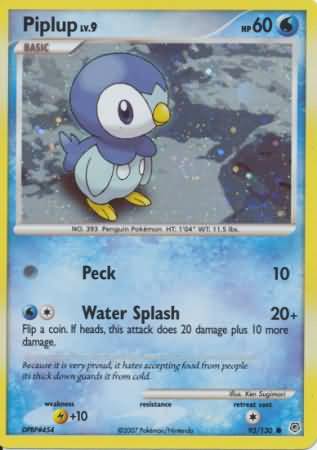 Piplup (93/130) (Cosmos Holo) [Diamond & Pearl: Base Set] | Devastation Store