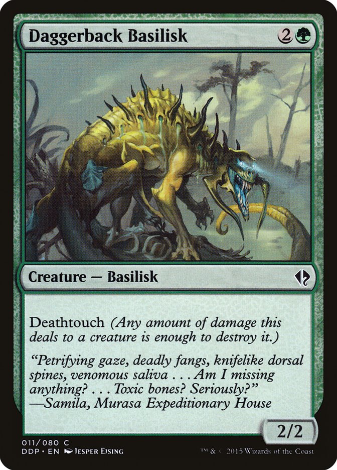 Daggerback Basilisk [Duel Decks: Zendikar vs. Eldrazi] - Devastation Store | Devastation Store