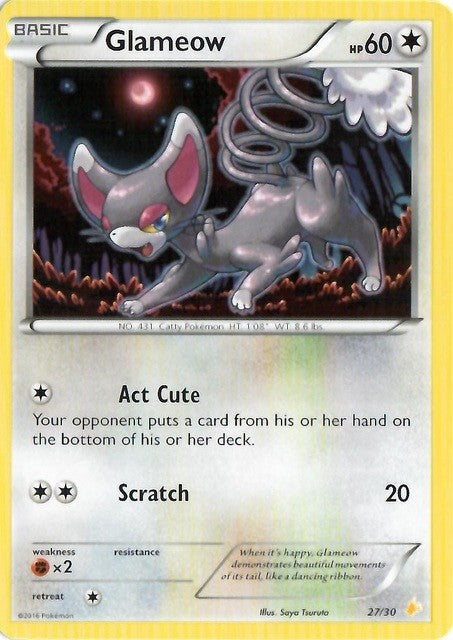 Glameow (27/30) [XY: Trainer Kit 3 - Pikachu Libre] | Devastation Store