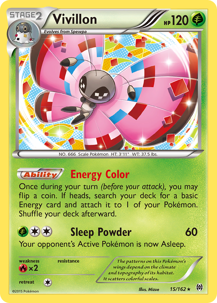 Vivillon (15/162) [XY: BREAKthrough] | Devastation Store