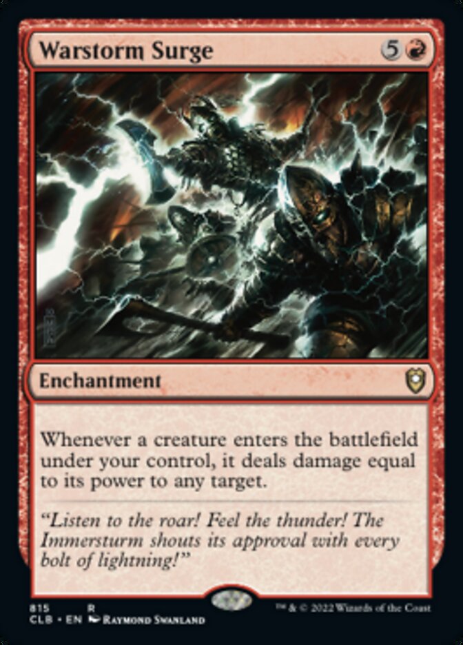 Warstorm Surge [Commander Legends: Battle for Baldur's Gate] | Devastation Store