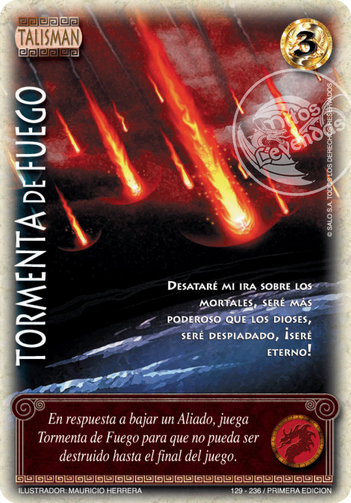 Tormenta de Fuego, Leyendas - Devastation Store | Devastation Store