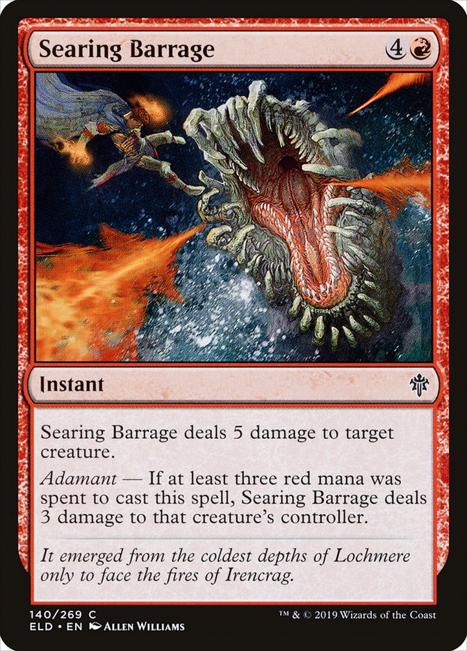 Searing Barrage [Throne of Eldraine] | Devastation Store