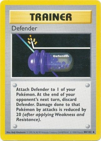 Defender (80/102) [Base Set Shadowless Unlimited] | Devastation Store