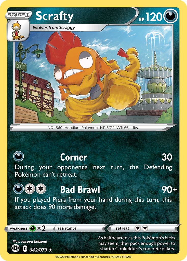 Scrafty (042/073) [Sword & Shield: Champion's Path] | Devastation Store
