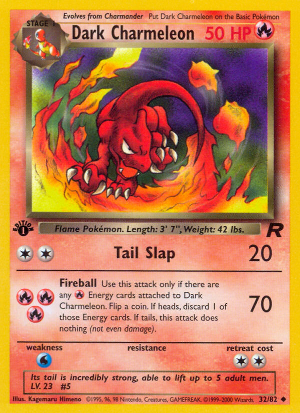 Dark Charmeleon (32/82) [Team Rocket 1st Edition] | Devastation Store