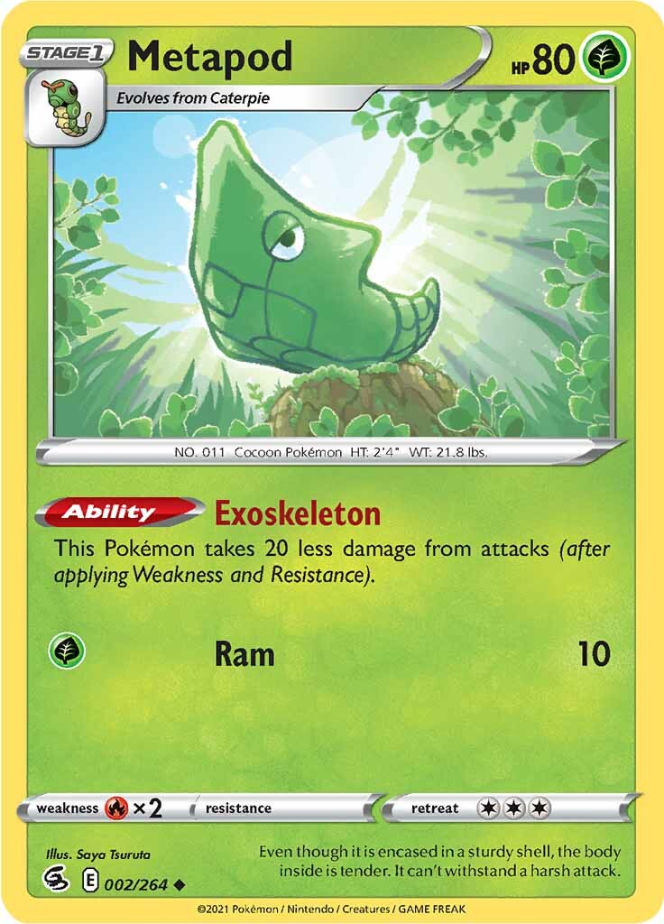 Metapod (002/264) [Sword & Shield: Fusion Strike] | Devastation Store