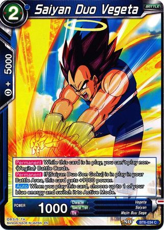 Saiyan Duo Vegeta [BT6-034] | Devastation Store