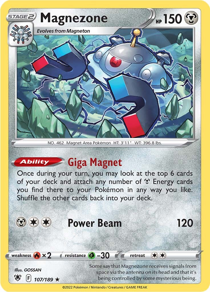 Magnezone (107/189) (Theme Deck Exclusive) [Sword & Shield: Astral Radiance] | Devastation Store