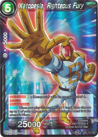 Katopesla, Sonic Justice (Reprint) (DB2-148) [Battle Evolution Booster] | Devastation Store