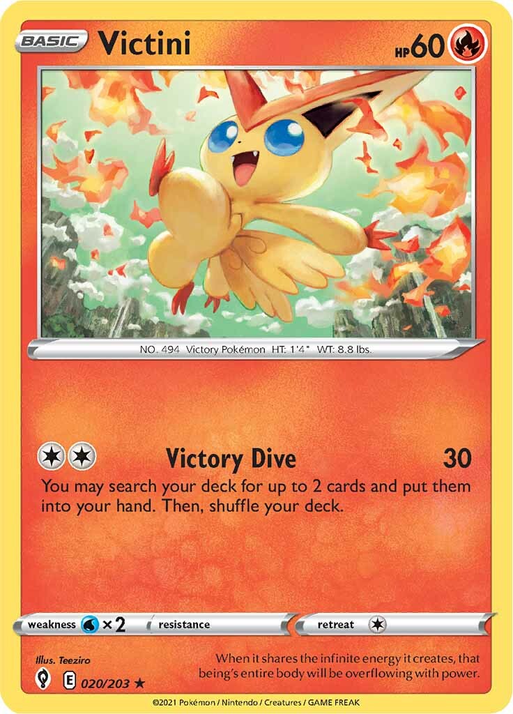 Victini (020/203) [Sword & Shield: Evolving Skies] | Devastation Store